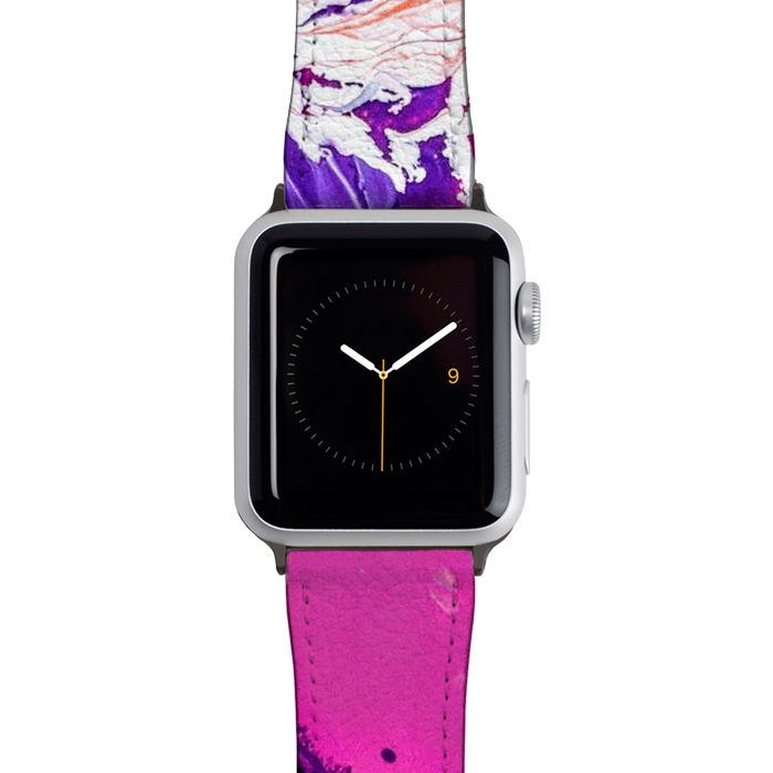Watch 38mm / 40mm Strap PU leather Abstrato acrylic art by Winston