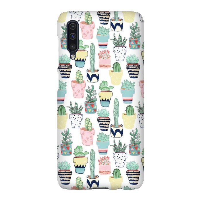 Galaxy A50 SlimFit Cute Cacti in Pots by Tangerine-Tane