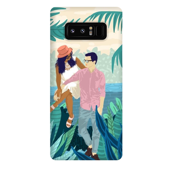 Galaxy Note 8 StrongFit Tropical Romance by Uma Prabhakar Gokhale