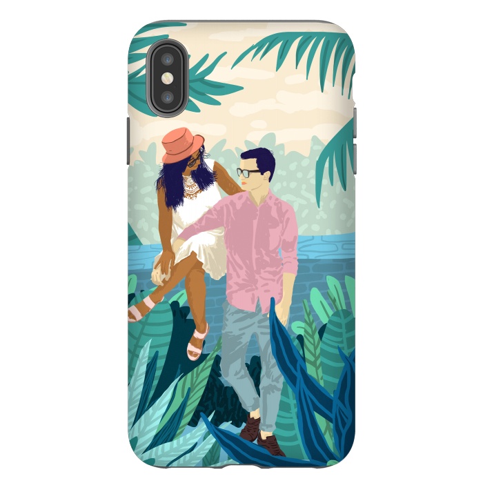 iPhone Xs Max StrongFit Tropical Romance by Uma Prabhakar Gokhale