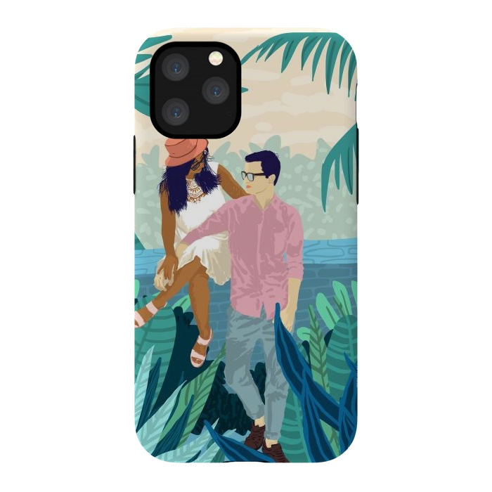 iPhone 11 Pro StrongFit Tropical Romance by Uma Prabhakar Gokhale