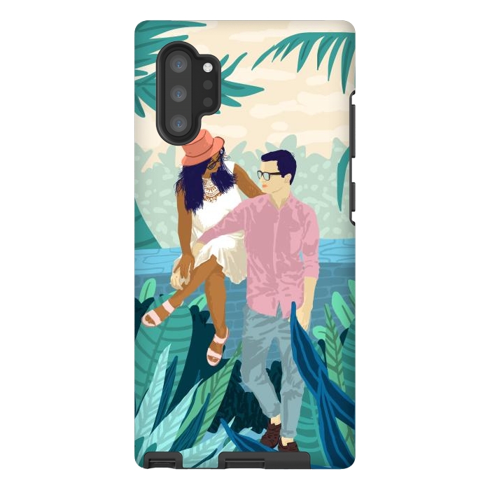 Galaxy Note 10 plus StrongFit Tropical Romance by Uma Prabhakar Gokhale