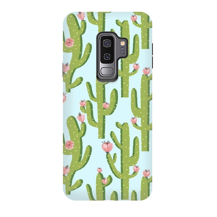 Galaxy S9 plus StrongFit Summer Cactus by Uma Prabhakar Gokhale