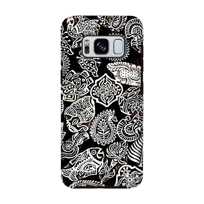 Galaxy S8 StrongFit Black and white pattern by Winston