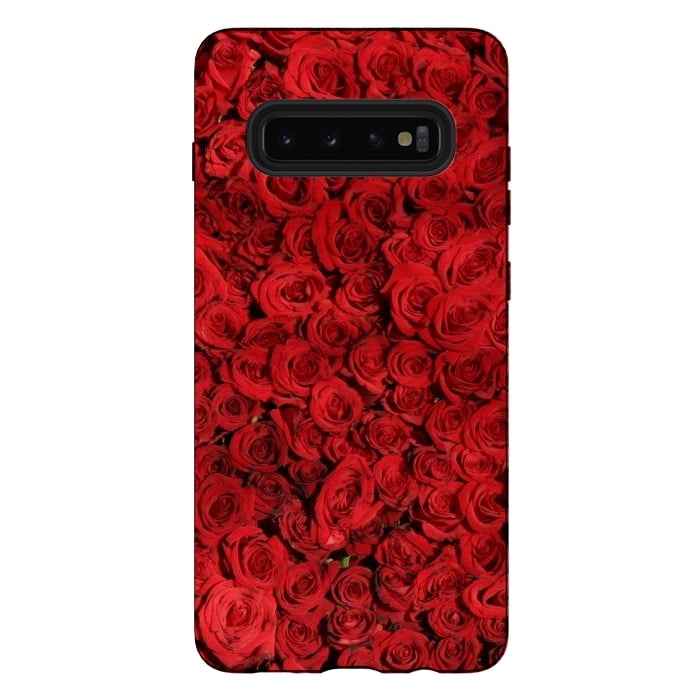 Galaxy S10 plus StrongFit Red Roses by Winston