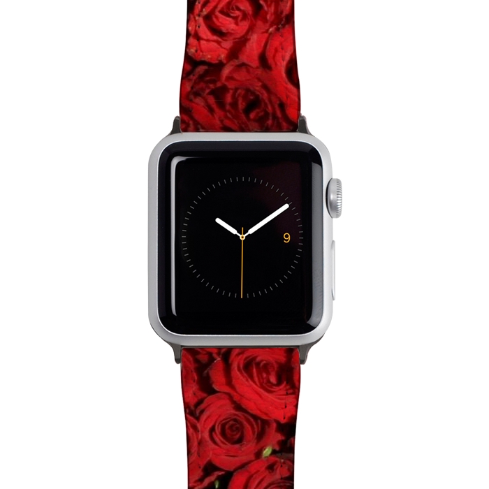 Watch 38mm / 40mm Strap PU leather Red Roses by Winston