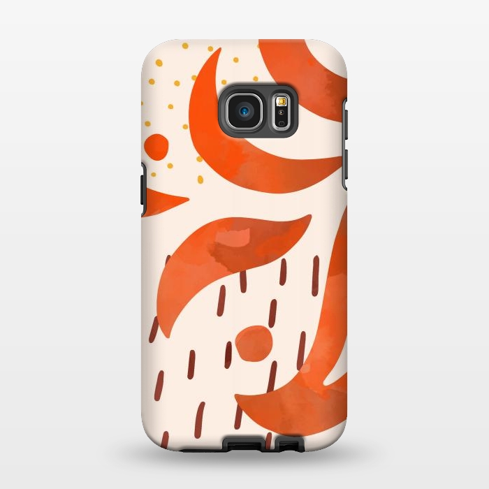 Galaxy S7 EDGE StrongFit Great Orange by Creativeaxle