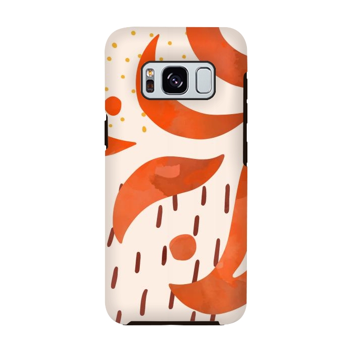Galaxy S8 StrongFit Great Orange by Creativeaxle