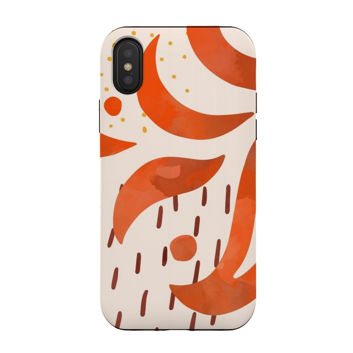 iPhone Xs / X StrongFit Great Orange by Creativeaxle