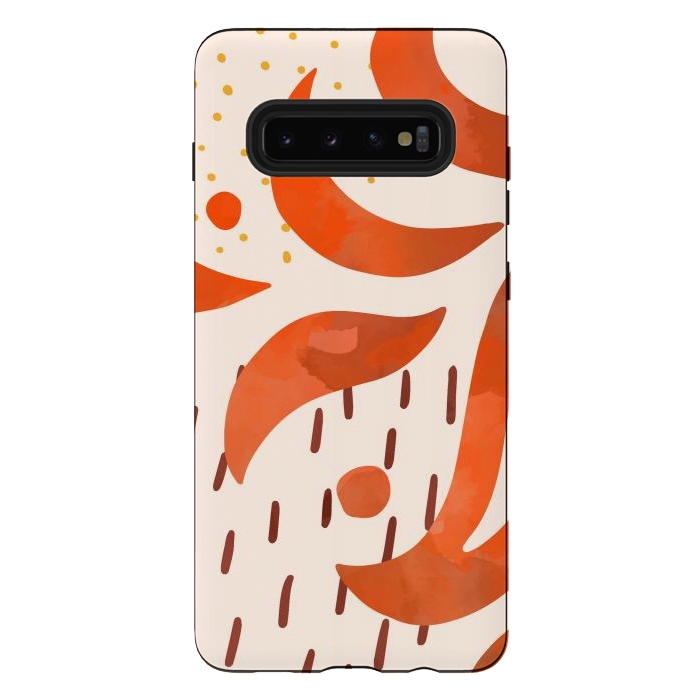Galaxy S10 plus StrongFit Great Orange by Creativeaxle