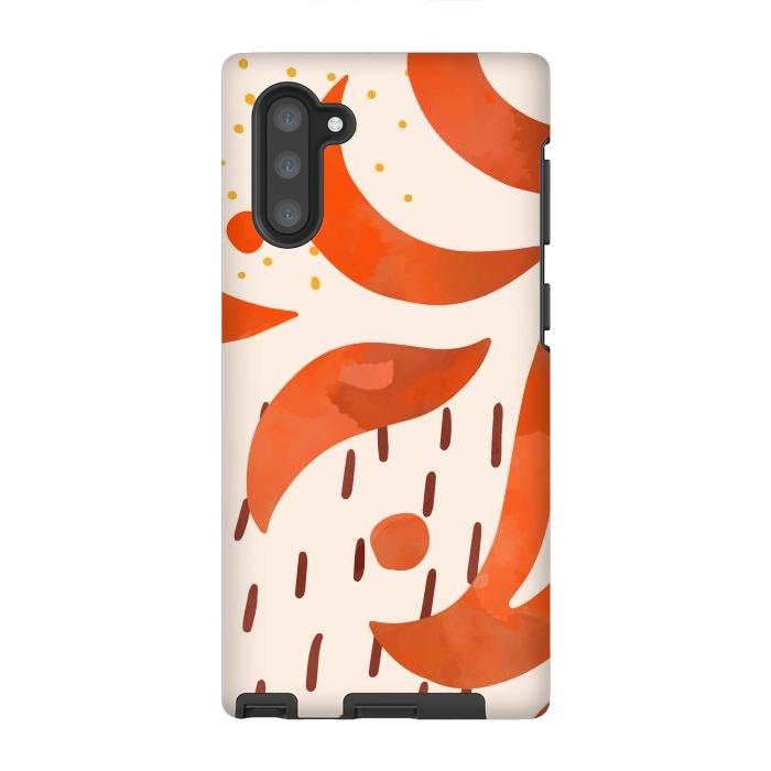 Galaxy Note 10 StrongFit Great Orange by Creativeaxle