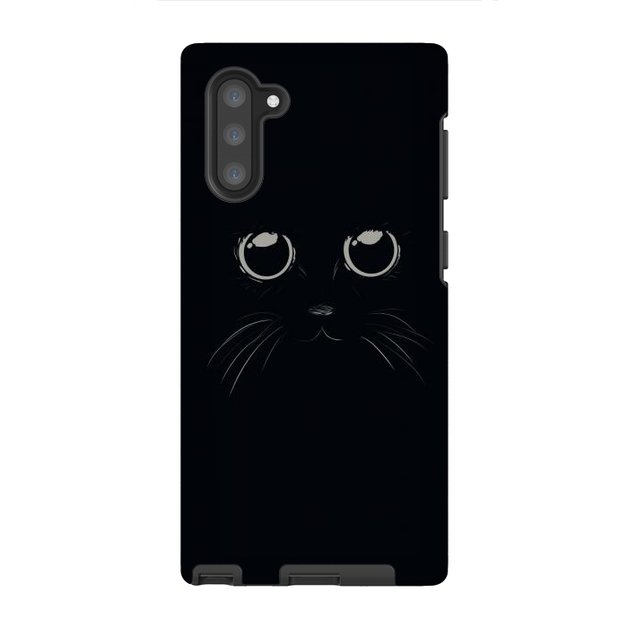 Galaxy Note 10 StrongFit Black Cat by Sue Anna Joe