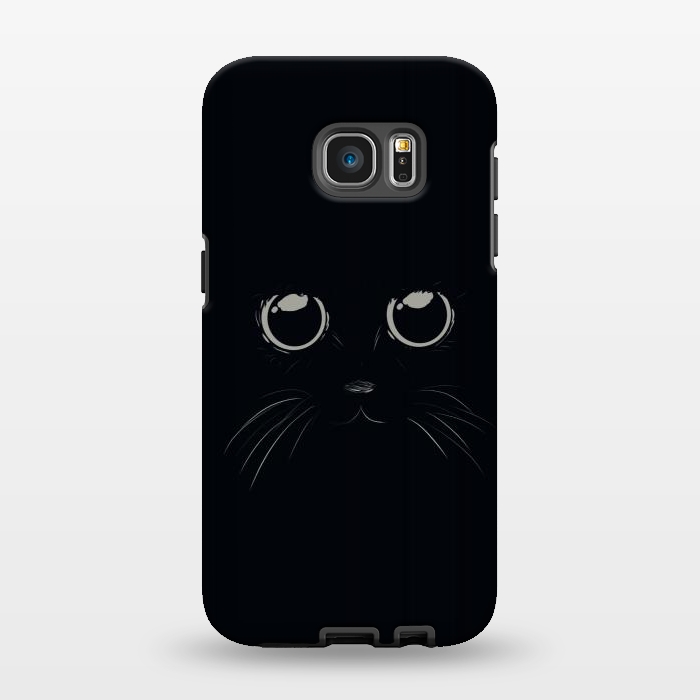 Galaxy S7 EDGE StrongFit Black Cat by Sue Anna Joe