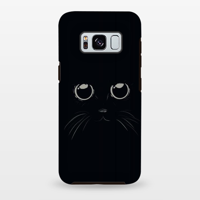 Galaxy S8 plus StrongFit Black Cat by Sue Anna Joe