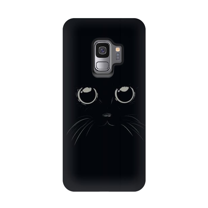 Galaxy S9 StrongFit Black Cat by Sue Anna Joe