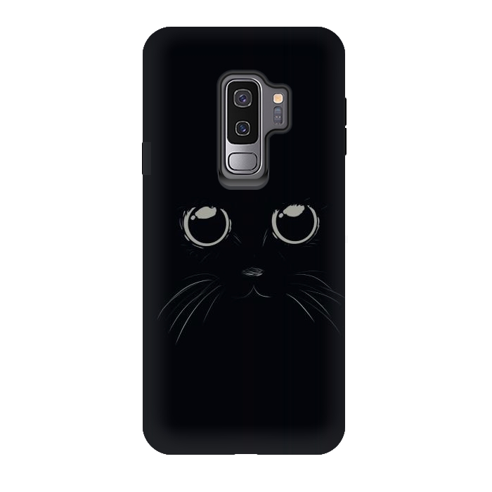 Galaxy S9 plus StrongFit Black Cat by Sue Anna Joe