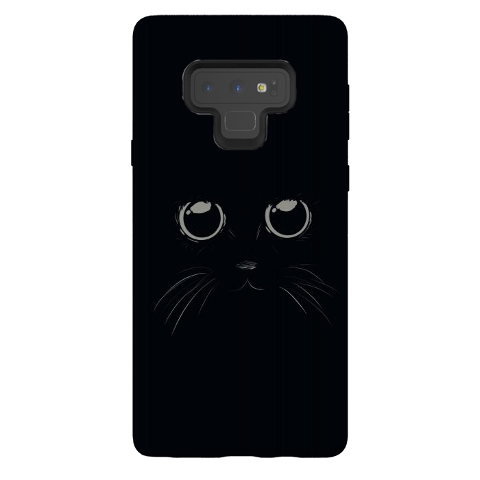 Galaxy Note 9 StrongFit Black Cat by Sue Anna Joe