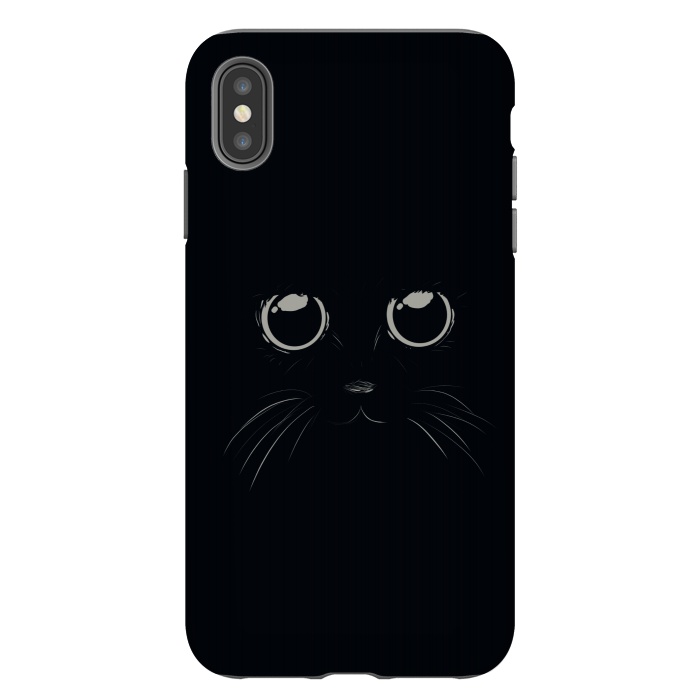 iPhone Xs Max StrongFit Black Cat by Sue Anna Joe