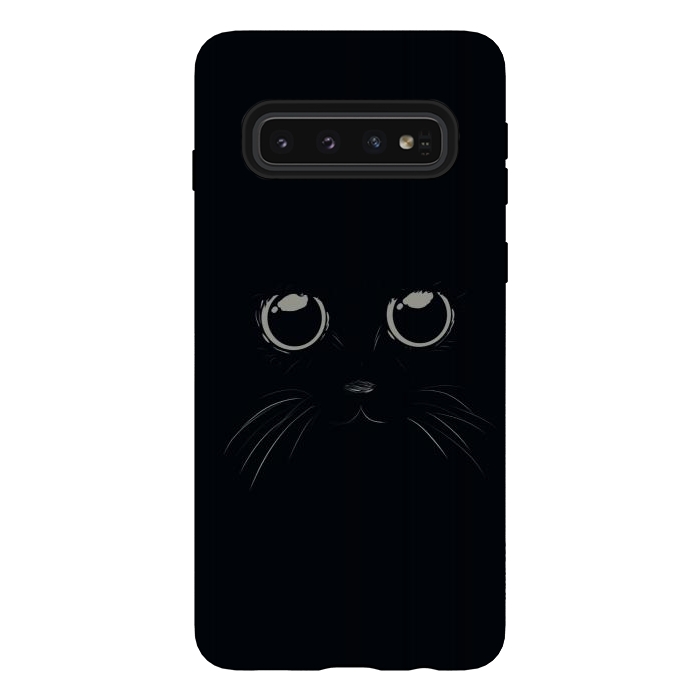 Galaxy S10 StrongFit Black Cat by Sue Anna Joe