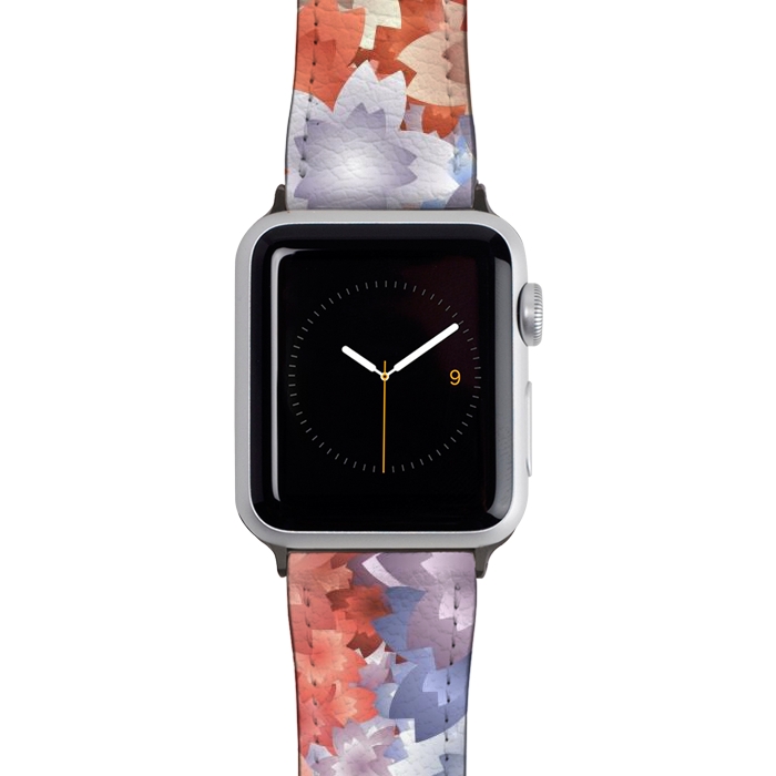 Watch 38mm / 40mm Strap PU leather Flowers flames by Winston