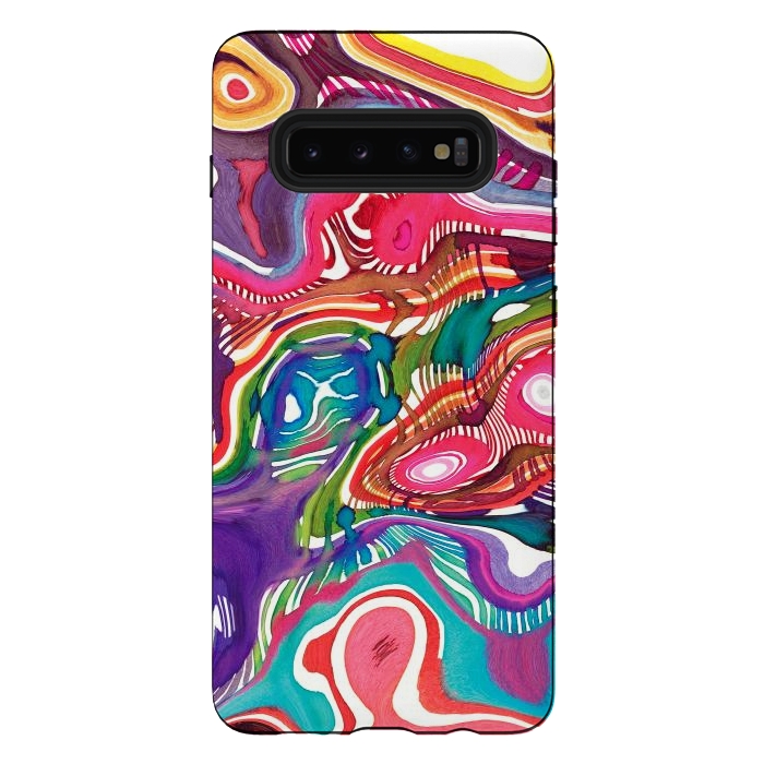 Galaxy S10 plus StrongFit Dreaming shapes by Ninola Design
