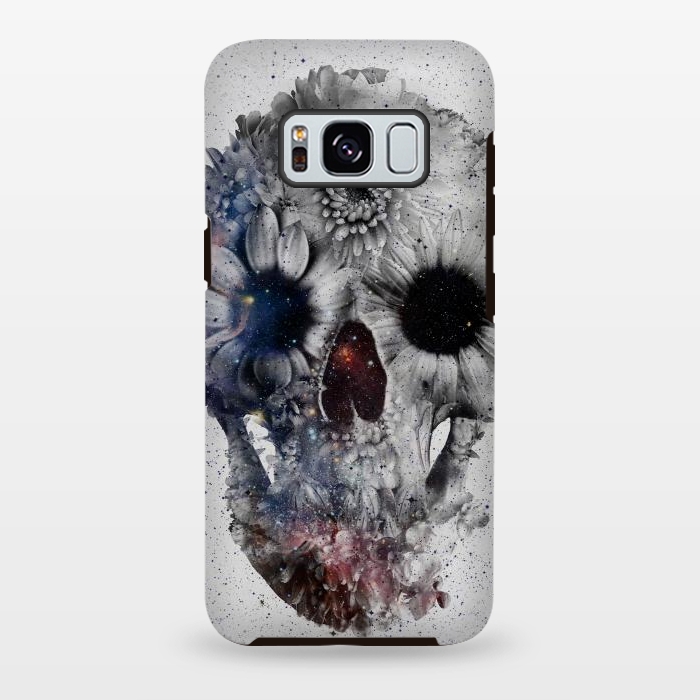 Galaxy S8 plus StrongFit Floral Skull 2 by Ali Gulec