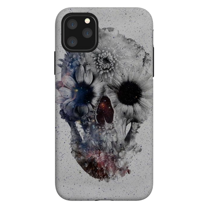 iPhone 11 Pro Max StrongFit Floral Skull 2 by Ali Gulec