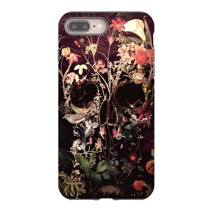 iPhone 7 plus StrongFit Bloom Skull by Ali Gulec