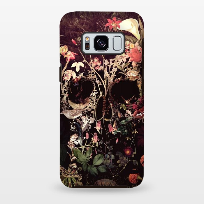 Galaxy S8 plus StrongFit Bloom Skull by Ali Gulec
