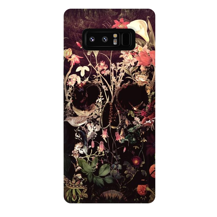 Galaxy Note 8 StrongFit Bloom Skull by Ali Gulec