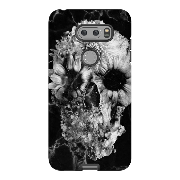V30 StrongFit Floral Skull Marble by Ali Gulec