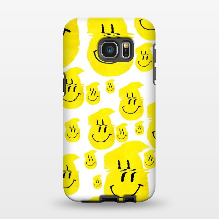 Galaxy S7 EDGE StrongFit Glitch Smiley by Ali Gulec
