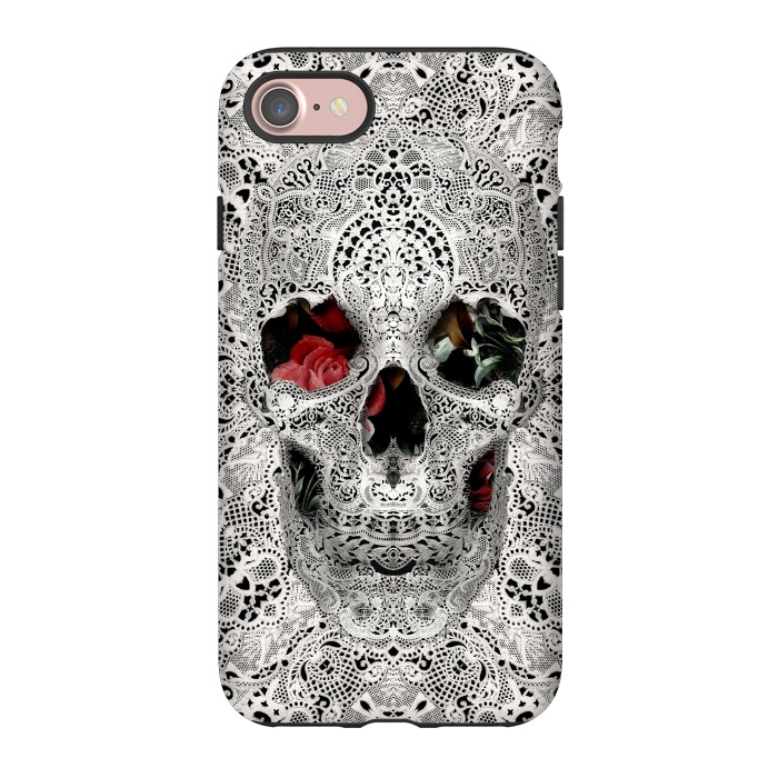 iPhone 7 StrongFit Lace Skull 2 by Ali Gulec
