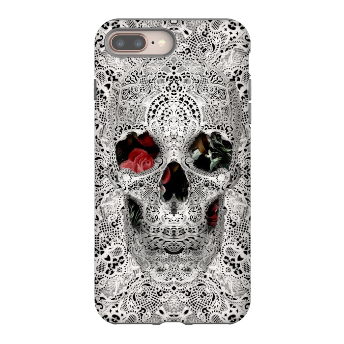 iPhone 7 plus StrongFit Lace Skull 2 by Ali Gulec