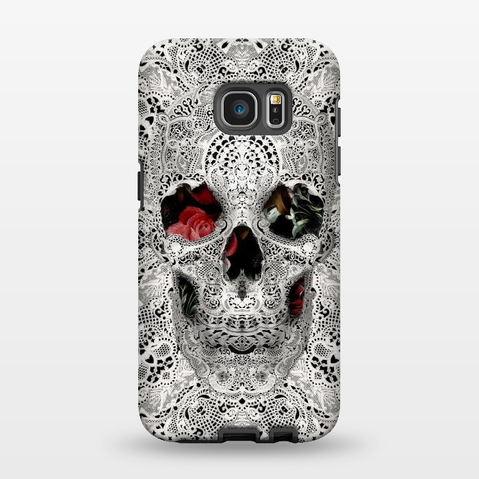 Galaxy S7 EDGE StrongFit Lace Skull 2 by Ali Gulec