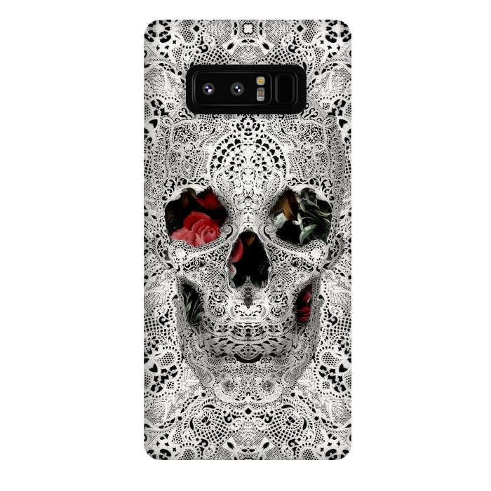 Galaxy Note 8 StrongFit Lace Skull 2 by Ali Gulec
