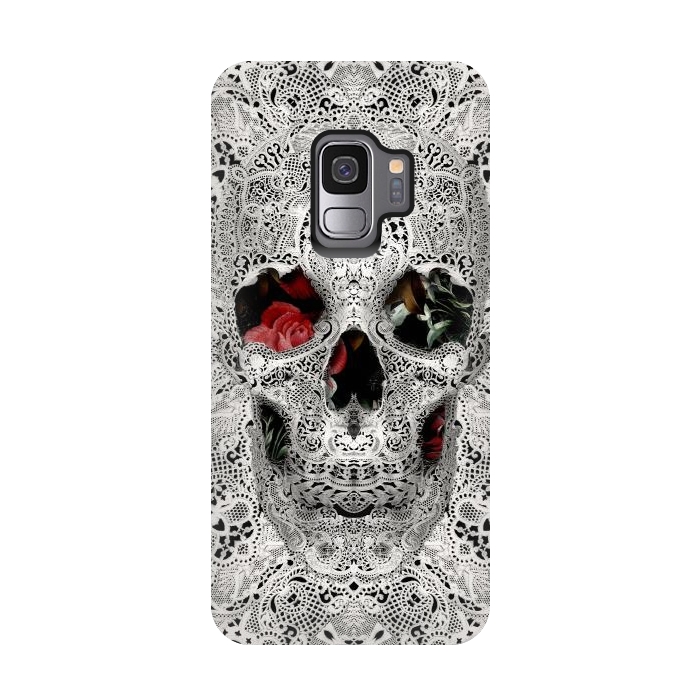 Galaxy S9 StrongFit Lace Skull 2 by Ali Gulec