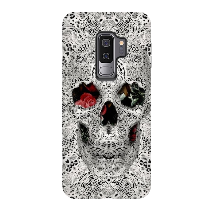 Galaxy S9 plus StrongFit Lace Skull 2 by Ali Gulec