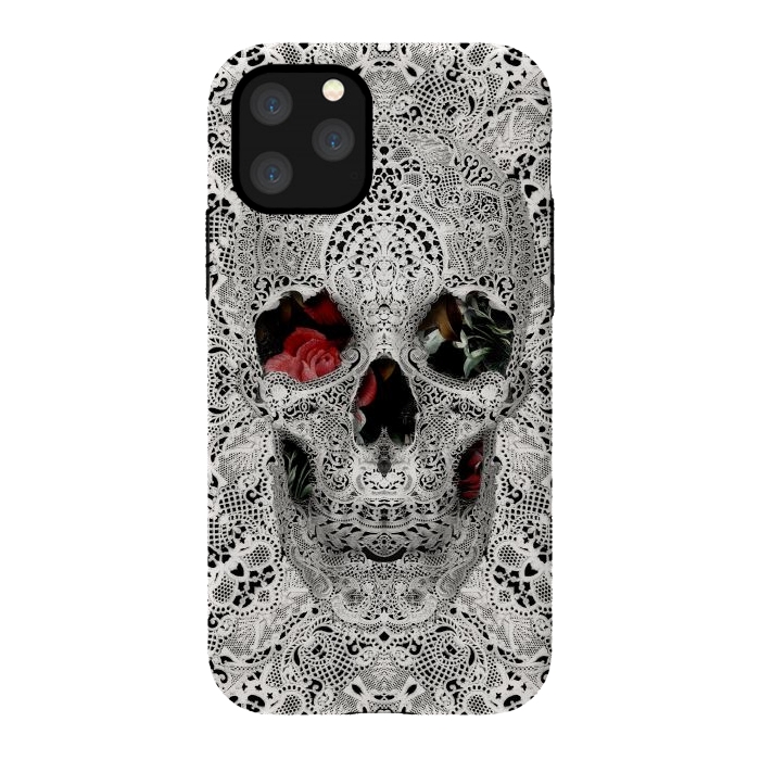 iPhone 11 Pro StrongFit Lace Skull 2 by Ali Gulec
