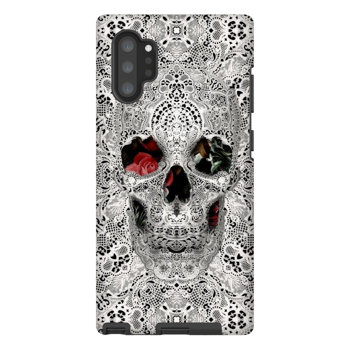 Galaxy Note 10 plus StrongFit Lace Skull 2 by Ali Gulec