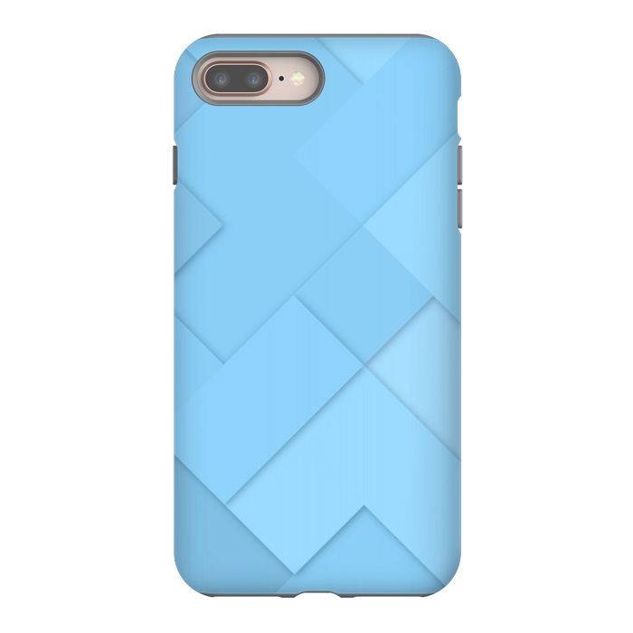 iPhone 7 plus StrongFit blue shade blocks  by MALLIKA