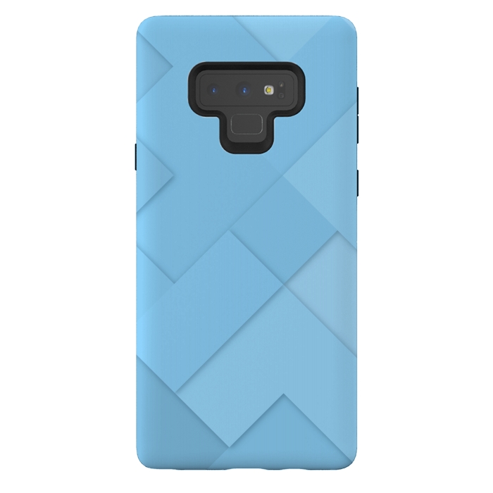 Galaxy Note 9 StrongFit blue shade blocks  by MALLIKA