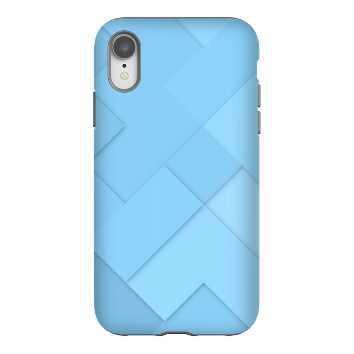 iPhone Xr StrongFit blue shade blocks  by MALLIKA