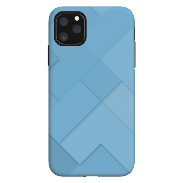 iPhone 11 Pro Max StrongFit blue shade blocks  by MALLIKA