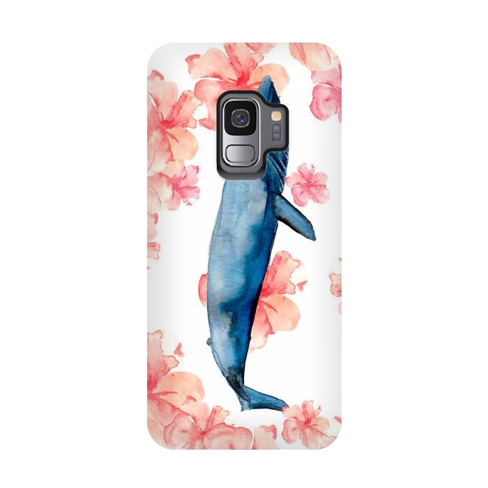 Galaxy S9 StrongFit Floral Sea by Amaya Brydon