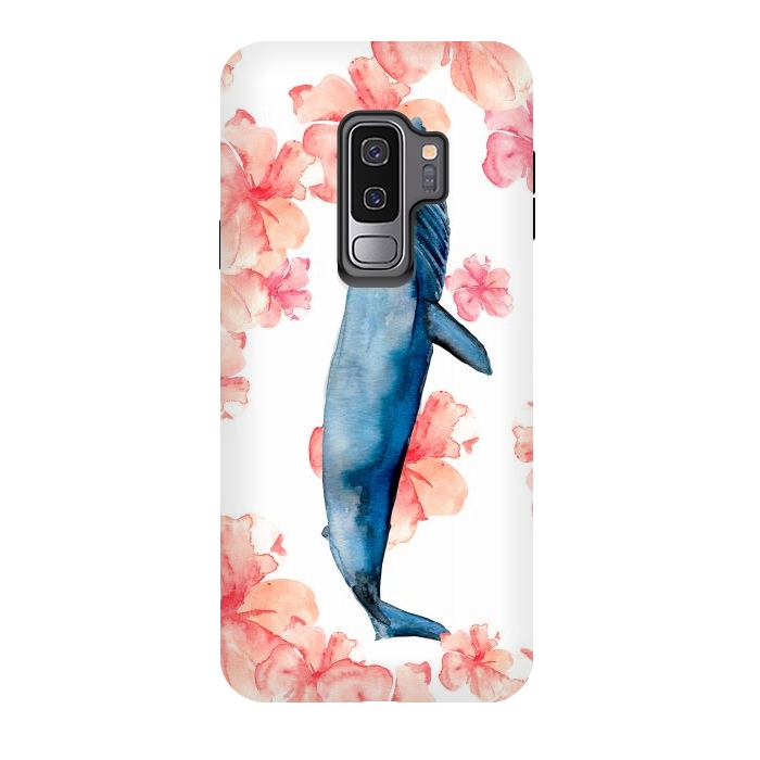 Galaxy S9 plus StrongFit Floral Sea by Amaya Brydon