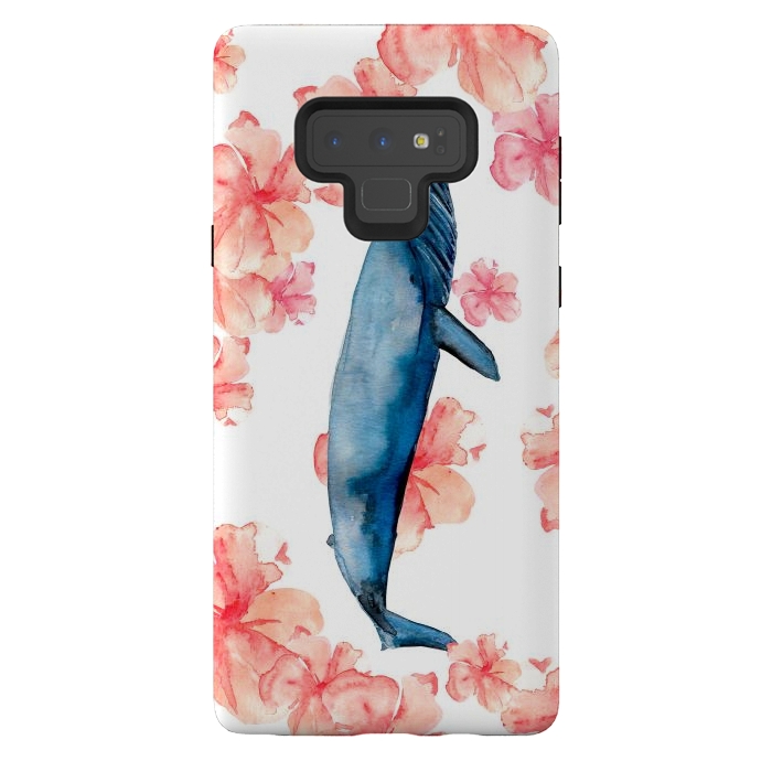 Galaxy Note 9 StrongFit Floral Sea by Amaya Brydon