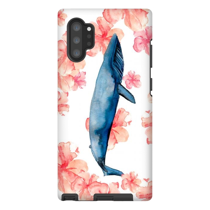 Galaxy Note 10 plus StrongFit Floral Sea by Amaya Brydon