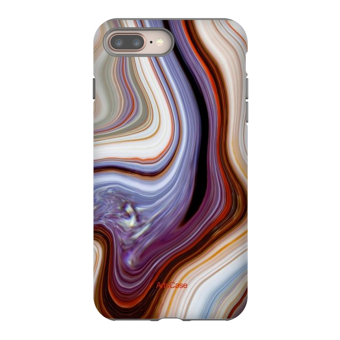 iPhone 7 plus StrongFit Brown Marble Pattern by ArtsCase