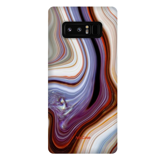 Galaxy Note 8 StrongFit Brown Marble Pattern by ArtsCase